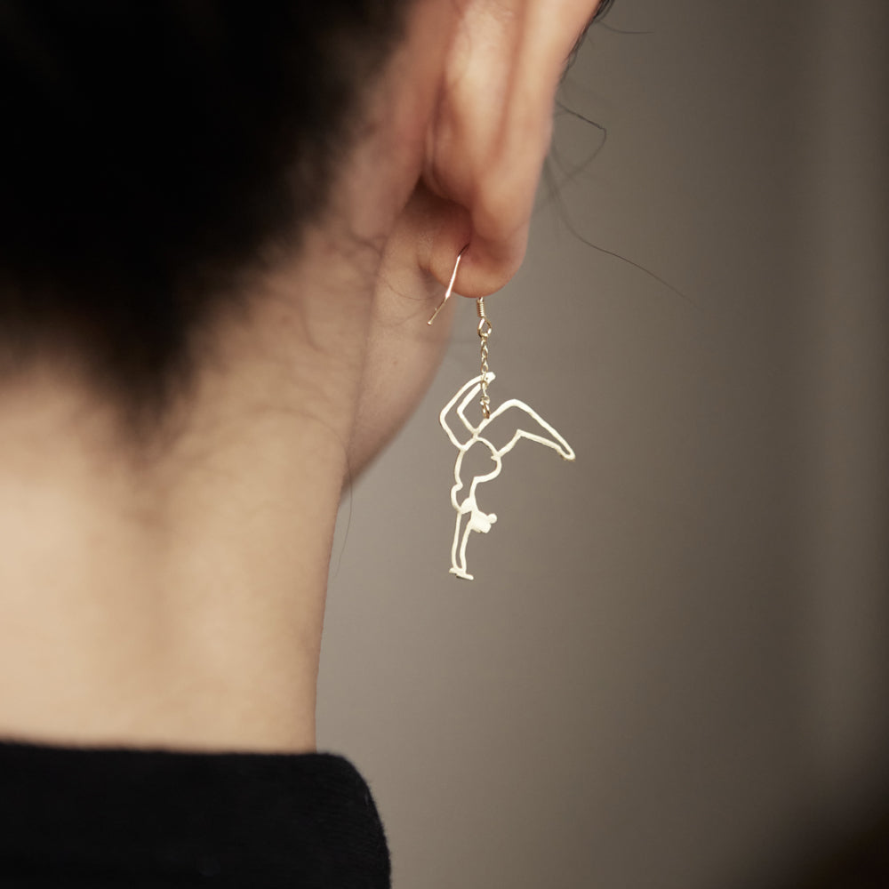 Upside-Down Confidence: Handstand Earrings