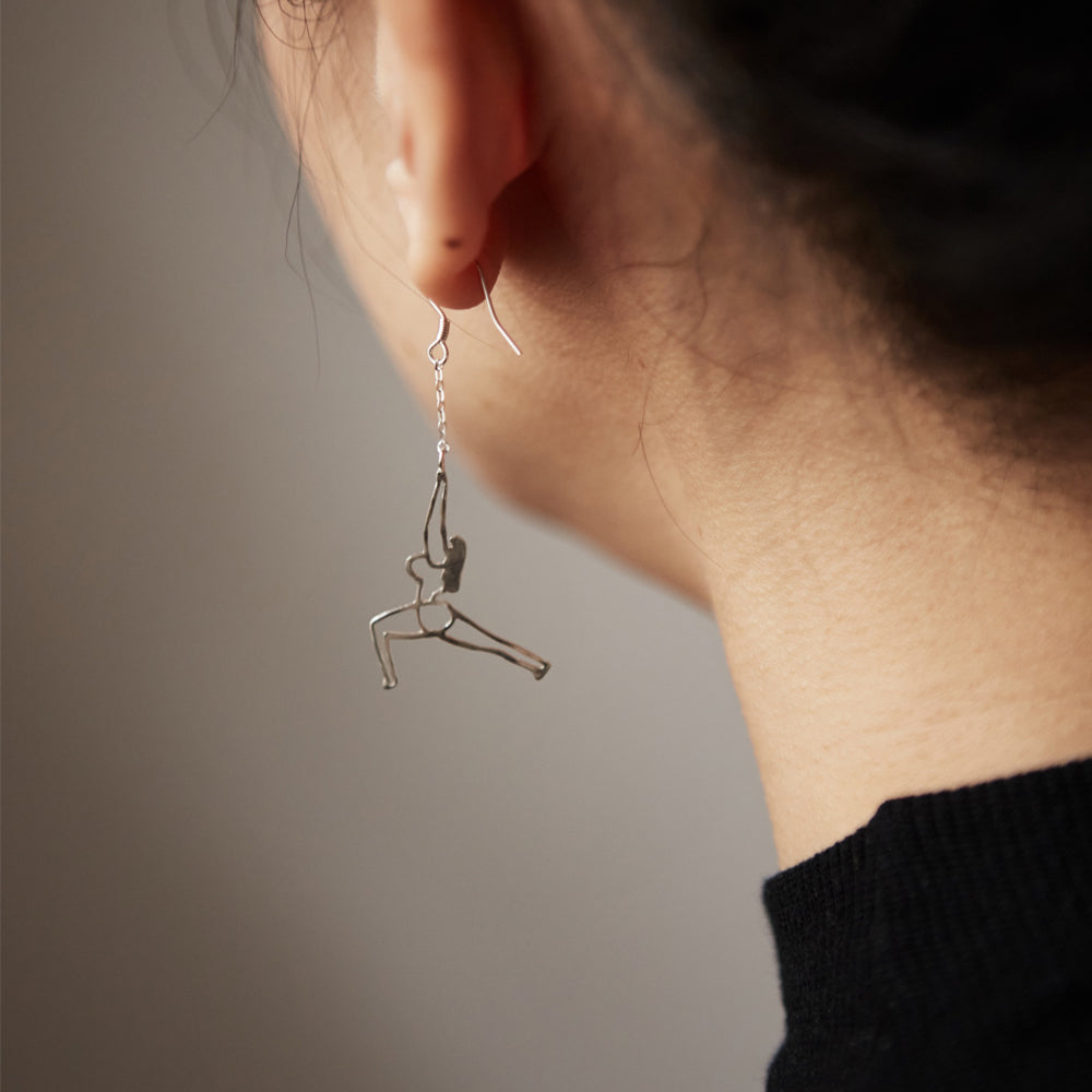 Yoga Earrings - Warrior 1