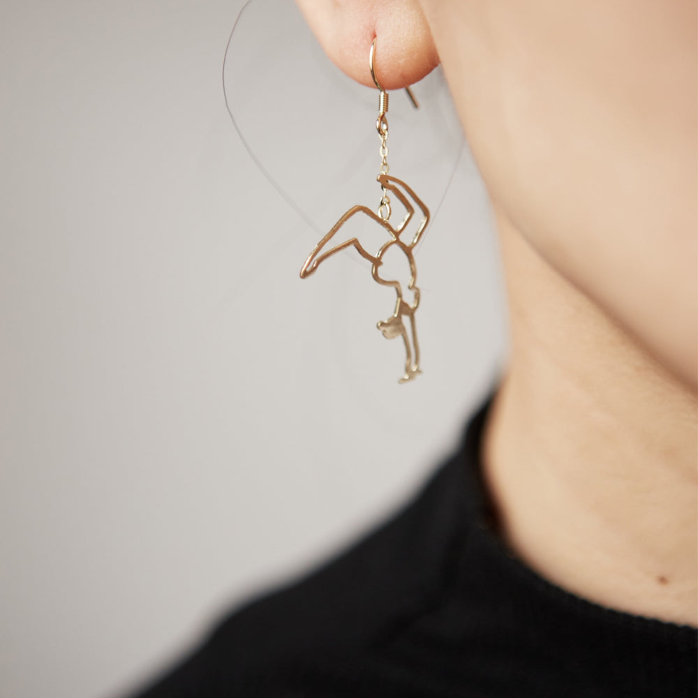 Upside-Down Confidence: Handstand Earrings